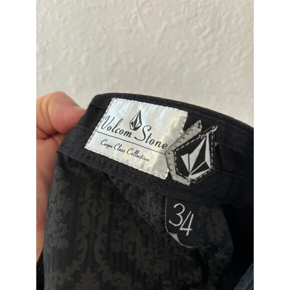Vintage Y2K Volcom Stone Chino Pants Mens Size 34 Black - Picture 5 of 5